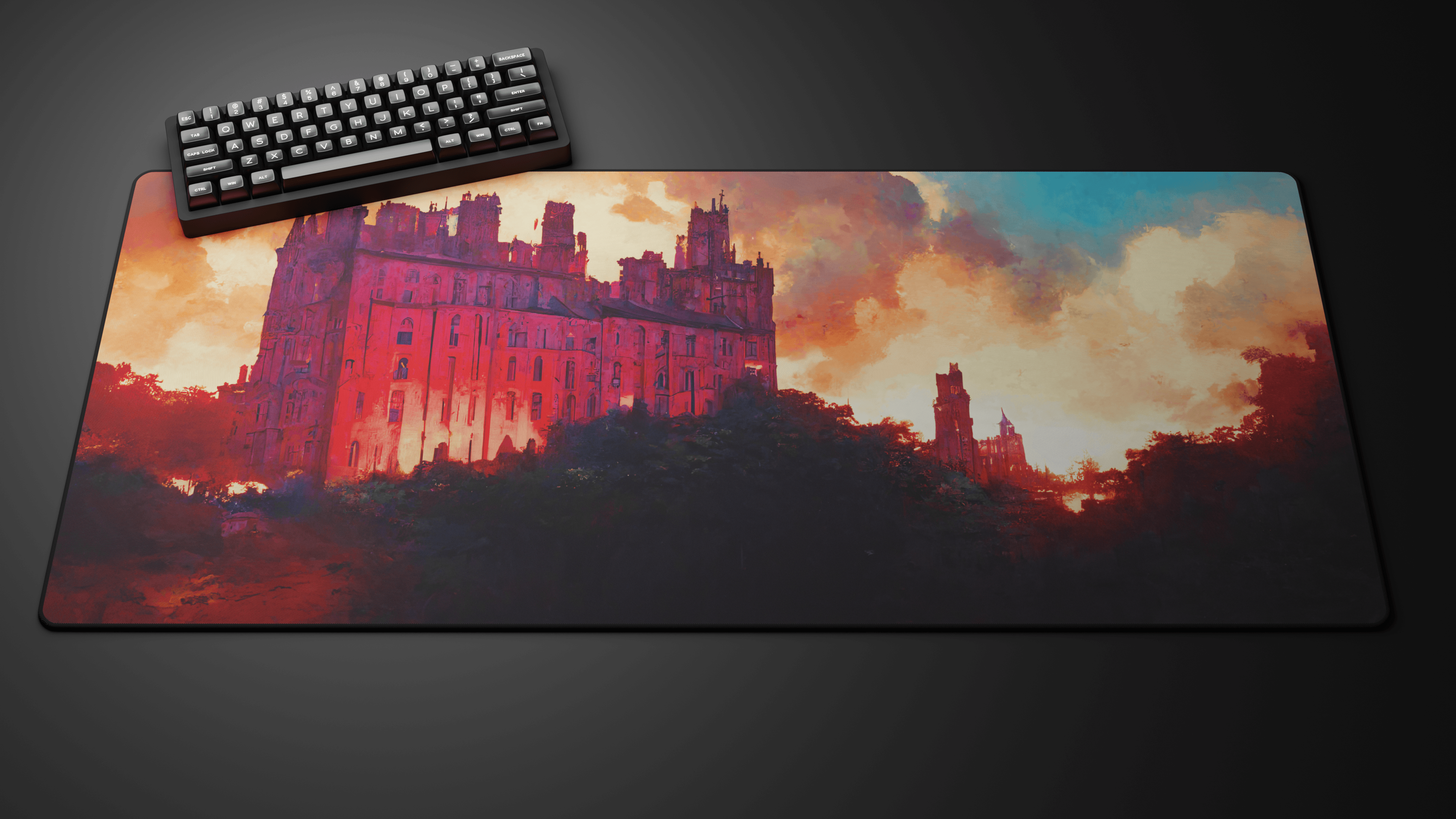 Deskmat 'AI Collection - Historic Building' by glutch
