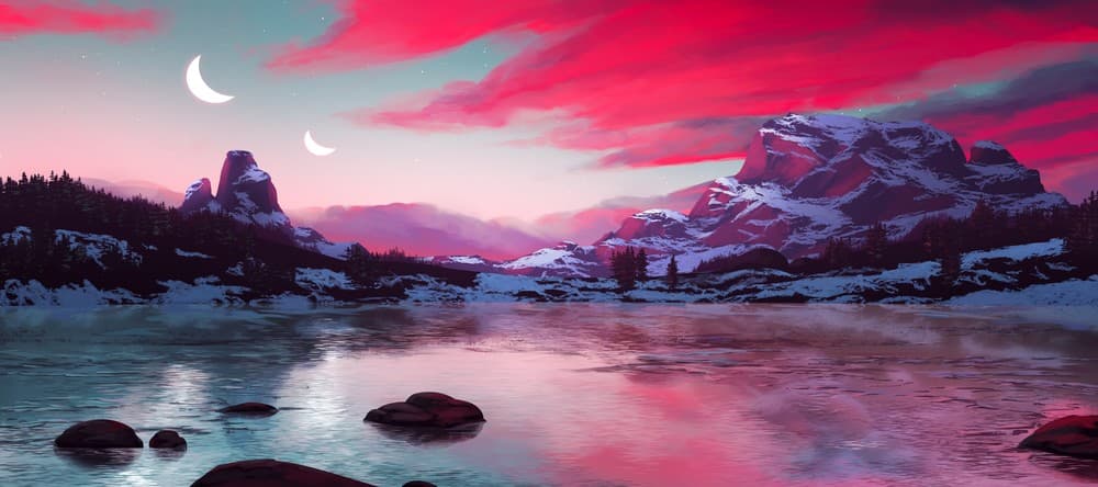 Deskmat thumbnail Magenta Sunset